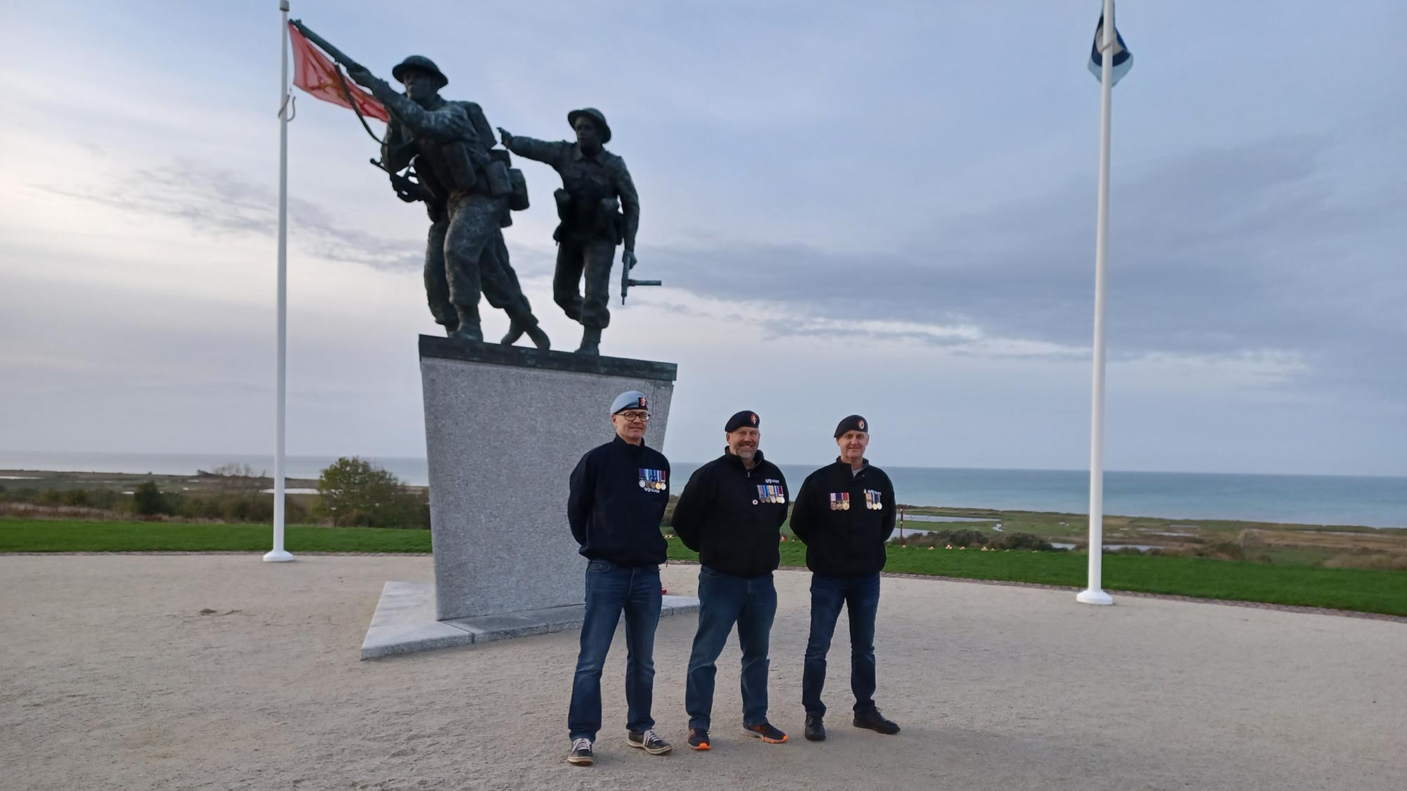 Remembrance Day - SUEZ Veterans visit British Normandy Memorial